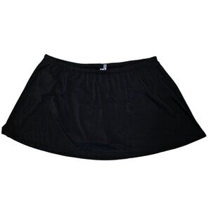 Aquabelle Women's Swim Skirt Plus Size 26 Black Swimsuits For All Skirt Bottom